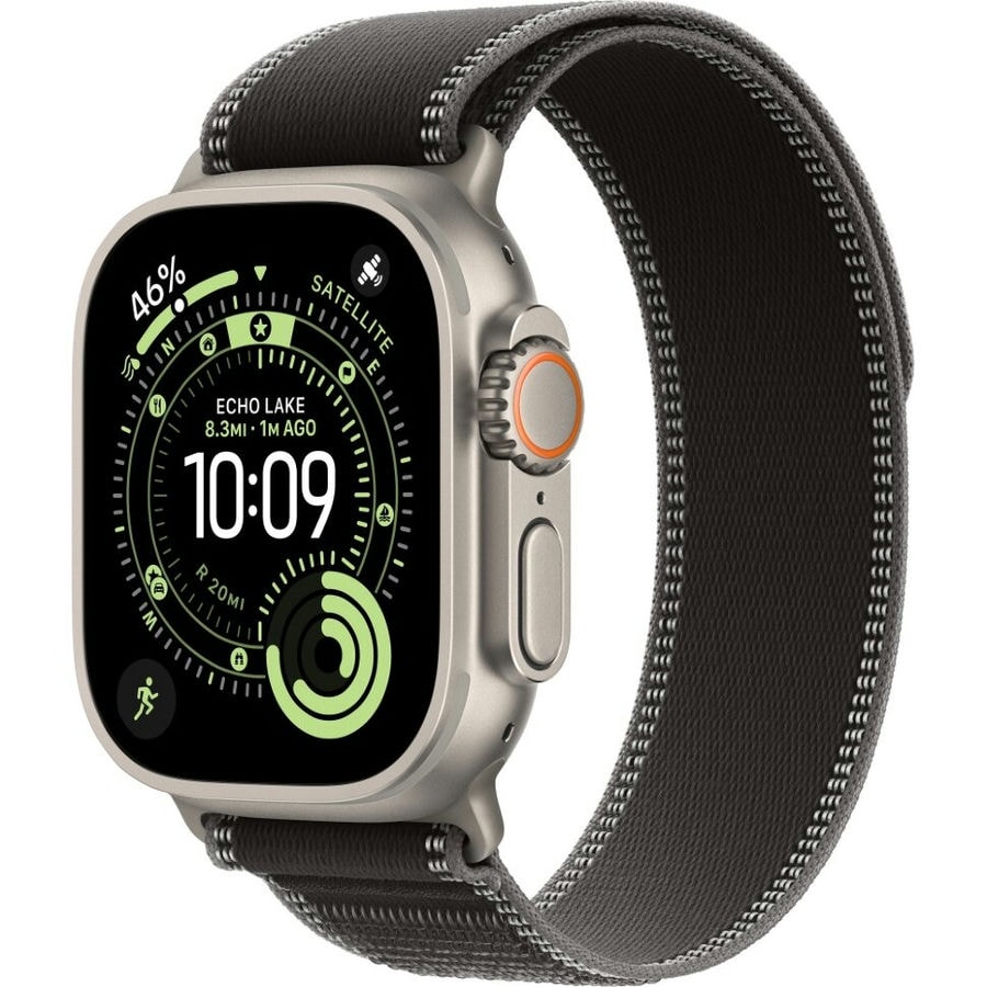 Умные часы Apple Watch Ultra 3 2025 49mm Natural Titanium Case with Black/Charcoal Trail Loop (M/L)