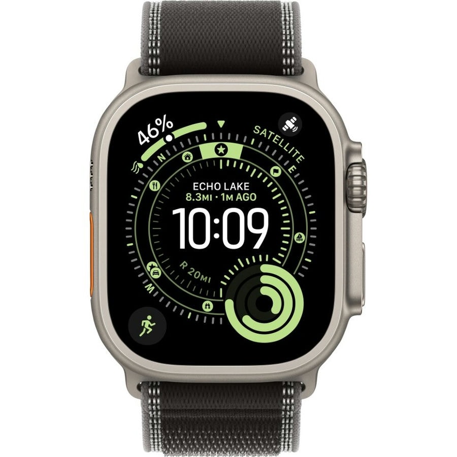 Умные часы Apple Watch Ultra 3 2025 49mm Natural Titanium Case with Black/Charcoal Trail Loop (M/L)