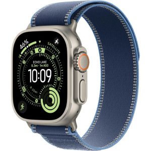 Умные часы Apple Watch Ultra 3 2025 49mm Natural Titanium Case with Blue/Bright Blue Trail Loop (S/M)