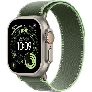 Умные часы Apple Watch Ultra 3 2025 49mm Natural Titanium Case with Green/Neon Trail Loop (S/M)