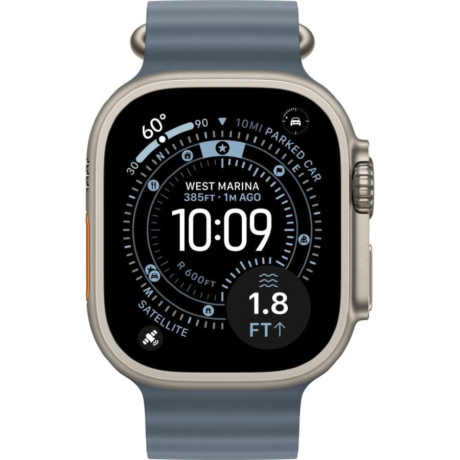 Умные часы Apple Watch Ultra 3 2025 49mm Natural Titanium Case with Anchor Blue Ocean Band