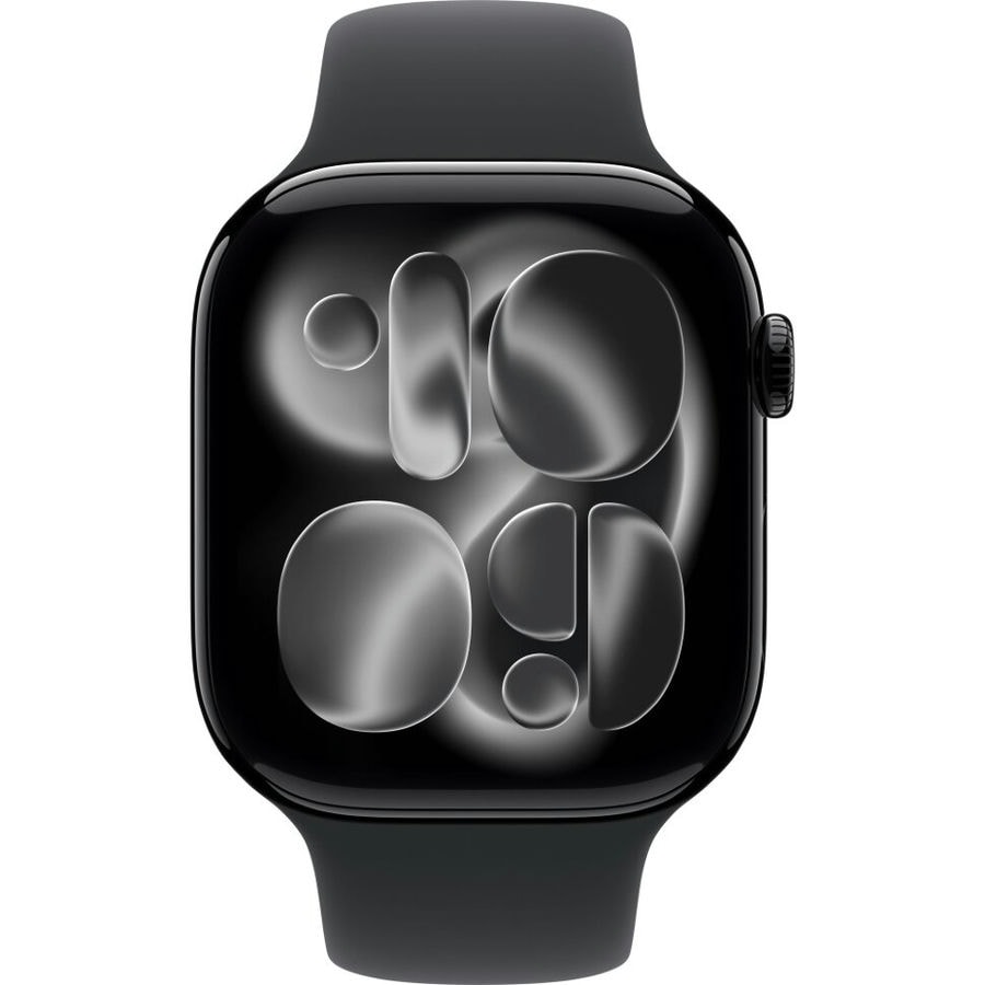 Умные часы Apple Watch Series 11 46mm Jet Black Aluminum Case with Black Sport Band (M/L)