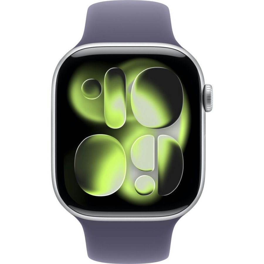 Умные часы Apple Watch Series 11 46mm Silver Aluminum Case with Purple Fog Sport Band (S/M)
