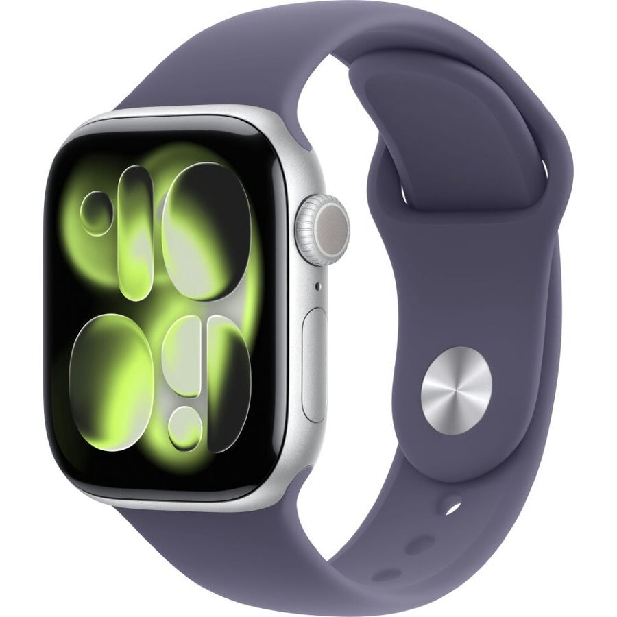Умные часы Apple Watch Series 11 42mm Silver Aluminum Case with Purple Fog Sport Band (M/L)