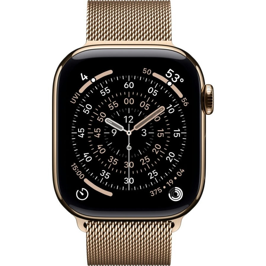 Умные часы Apple Watch Series 11 42mm Gold Titanium Case with Gold Milanese Loop