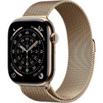 Умные часы Apple Watch Series 11 46mm Gold Titanium Case with Gold Milanese Loop (M/L)