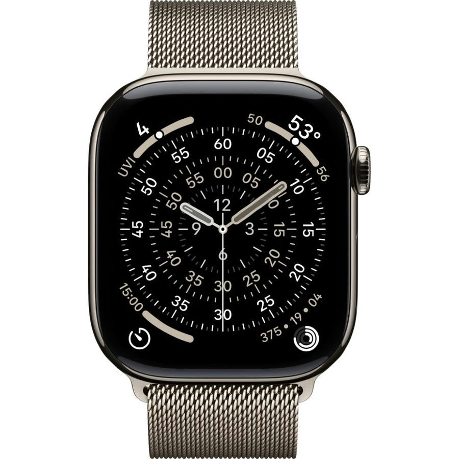 Умные часы Apple Watch Series 11 46mm Natural Titanium Case with Natural Milanese Loop (M/L)