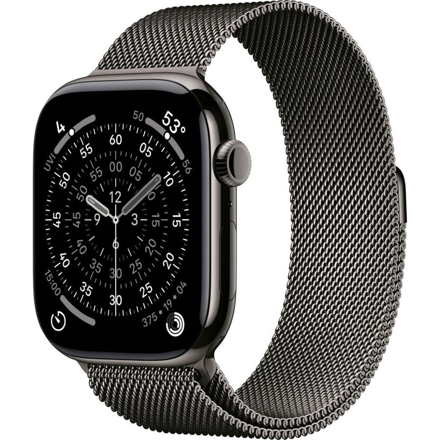Умные часы Apple Watch Series 11 46mm Slate Titanium Case with Slate Milanese Loop (S/M)