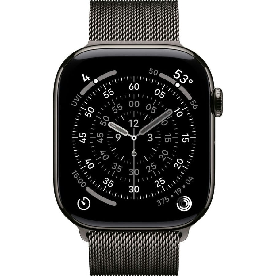 Умные часы Apple Watch Series 11 46mm Slate Titanium Case with Slate Milanese Loop (S/M)