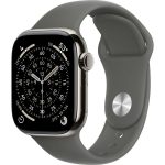 Умные часы Apple Watch Series 11 42mm Natural Titanium Case with Stone Gray Sport Band (S/M)