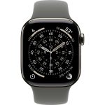 Умные часы Apple Watch Series 11 42mm Natural Titanium Case with Stone Gray Sport Band (S/M)