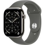 Умные часы Apple Watch Series 11 46mm Natural Titanium Case with Stone Gray Sport Band (S/M)