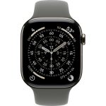 Умные часы Apple Watch Series 11 46mm Natural Titanium Case with Stone Gray Sport Band (S/M)