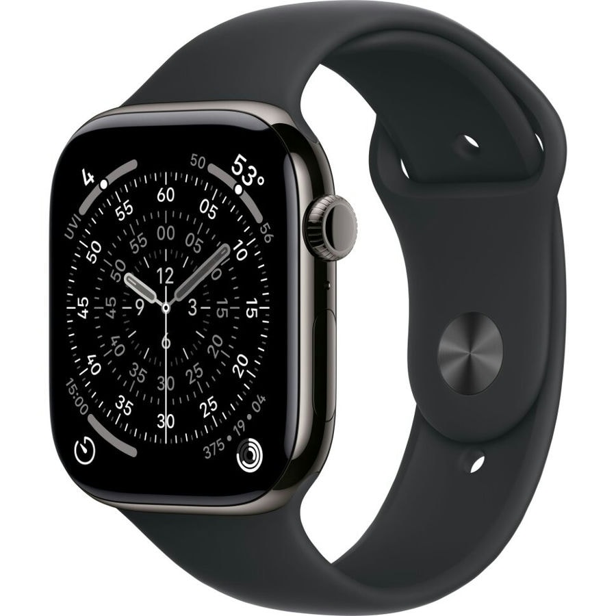 Умные часы Apple Watch Series 11 46mm Slate Titanium Case with Black Sport Band (M/L)