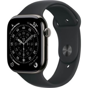 Умные часы Apple Watch Series 11 46mm Slate Titanium Case with Black Sport Band (S/M)