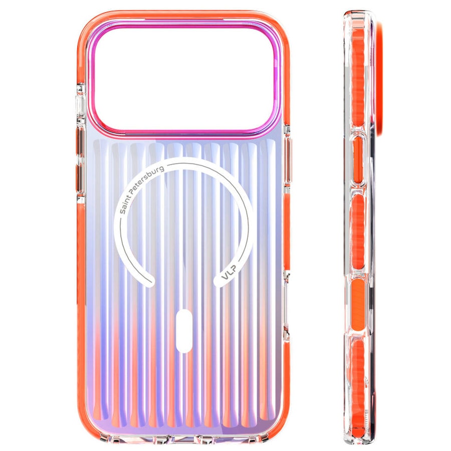 Чехол защитный VLP Pulse Case MagSafe для iPhone 17 Pro Max Оранжевый