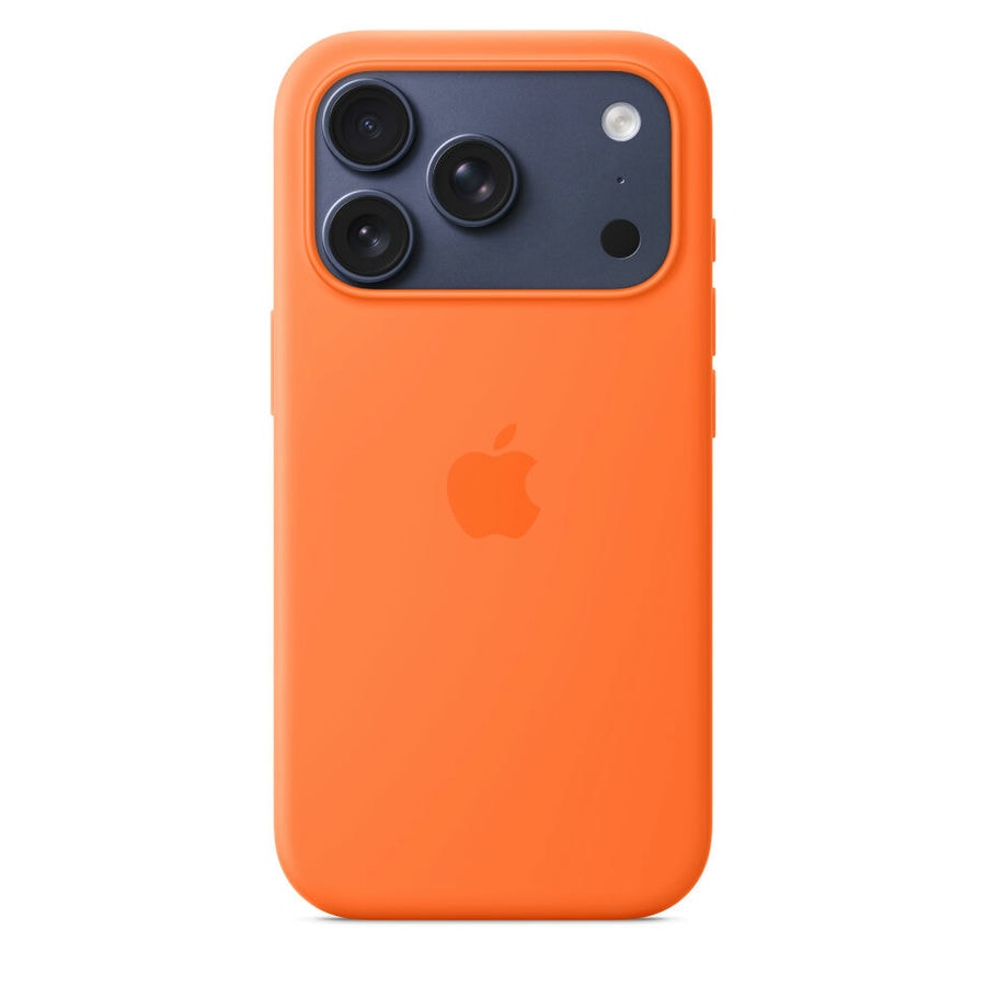 Чехол защитный Apple Silicone Case with MagSafe для iPhone 17 Pro Orange