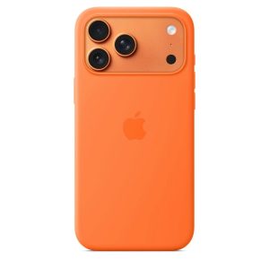Чехол защитный Apple Silicone Case with MagSafe для iPhone 17 Pro Max Orange