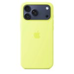 Чехол защитный Apple Silicone Case with MagSafe для iPhone 17 Pro Max Neon Yellow