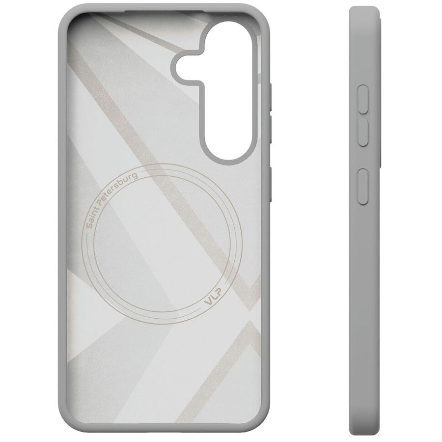 Чехол защитный VLP Aster Case с MagSafe для Samsung Galaxy S25 Серый