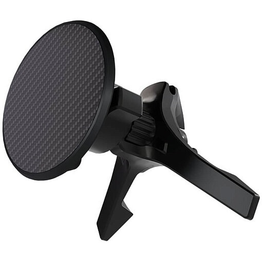Автомобильный держатель с беспроводной зарядкой VLP Carbon Mount Magsafe Черный