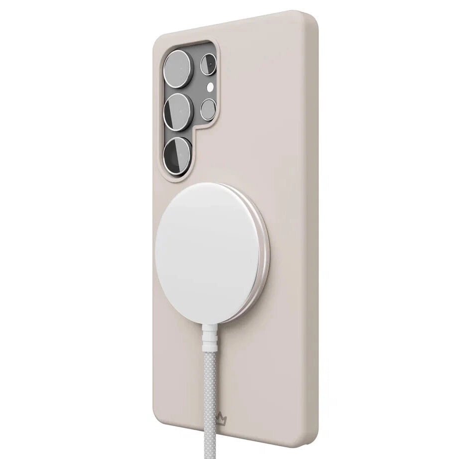 Чехол защитный VLP Aster Case с MagSafe для Samsung Galaxy S25 Ultra Песочный