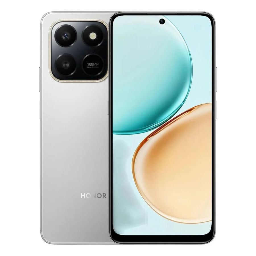 Смартфон HONOR X7d 8/128GB Серебро (Meteor Silver)