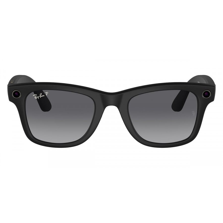 Умные очки Ray-Ban Wayfarer Matte Black/Polarized Graphite Gradient (RW4006)