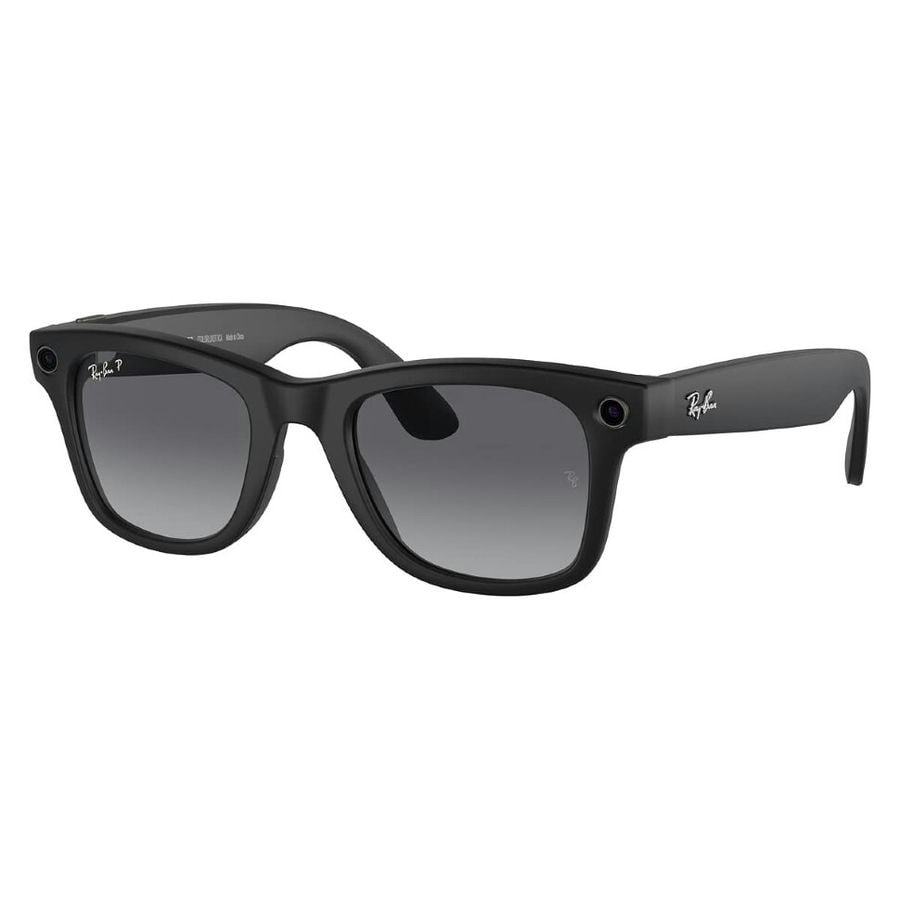 Умные очки Ray-Ban Wayfarer Matte Black/Polarized Graphite Gradient (RW4006)
