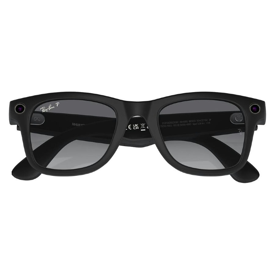 Умные очки Ray-Ban Wayfarer Matte Black/Polarized Graphite Gradient (RW4006)