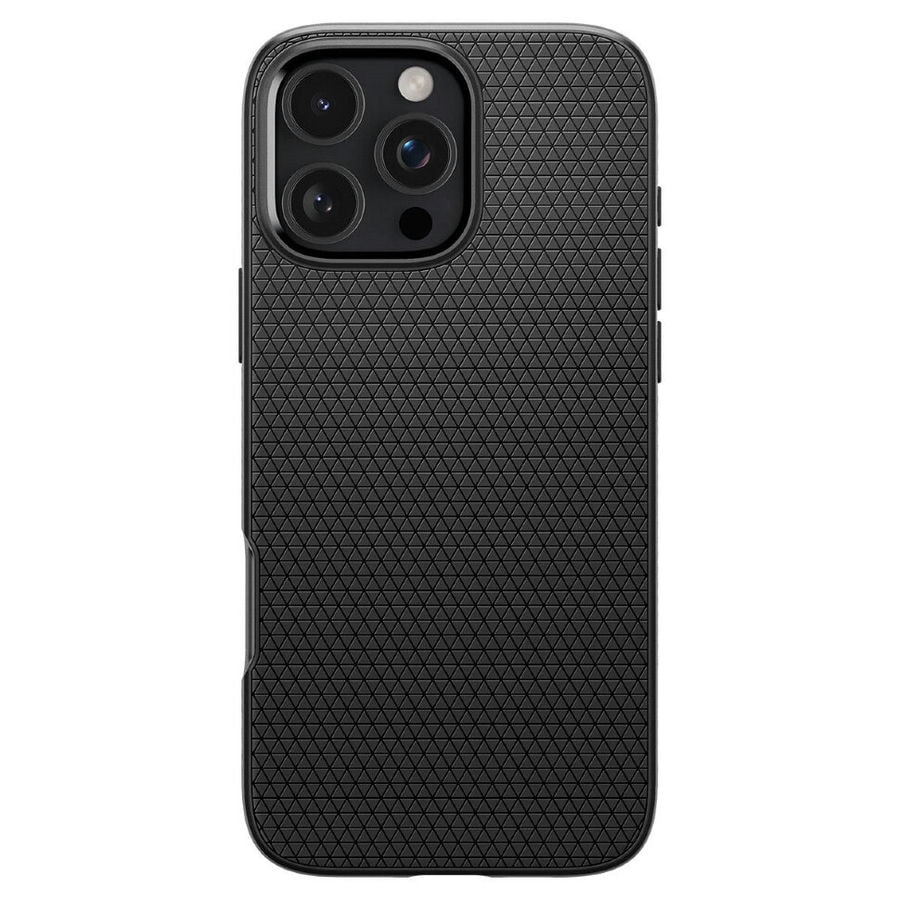 Чехол защитный Spigen Liquid Air для iPhone 16 Pro Max Черный (Black)