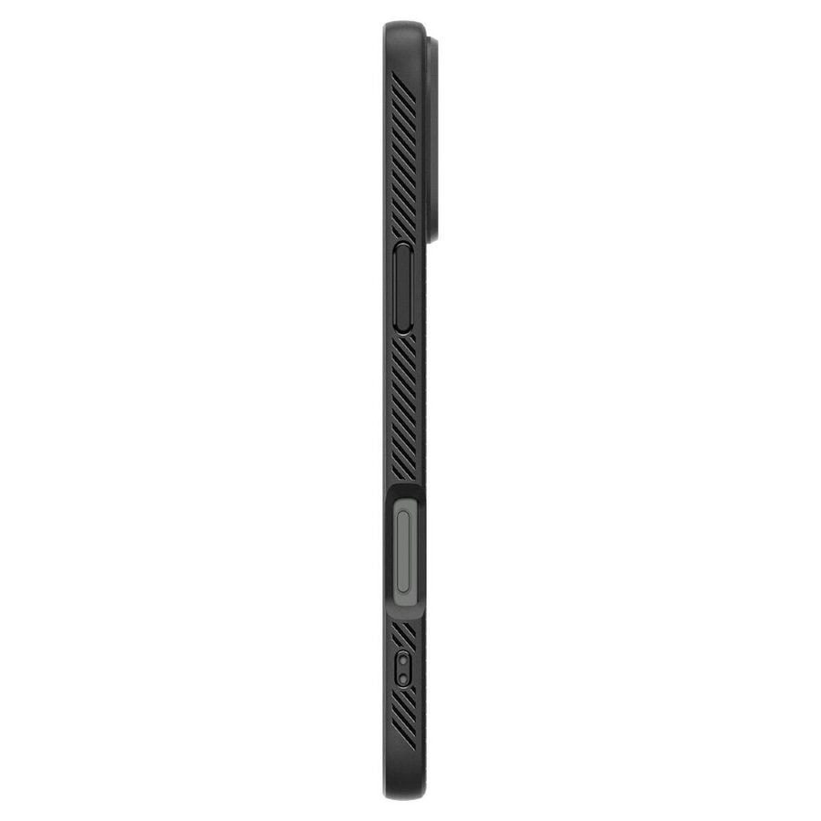 Чехол защитный Spigen Liquid Air для iPhone 16 Pro Max Черный (Black)