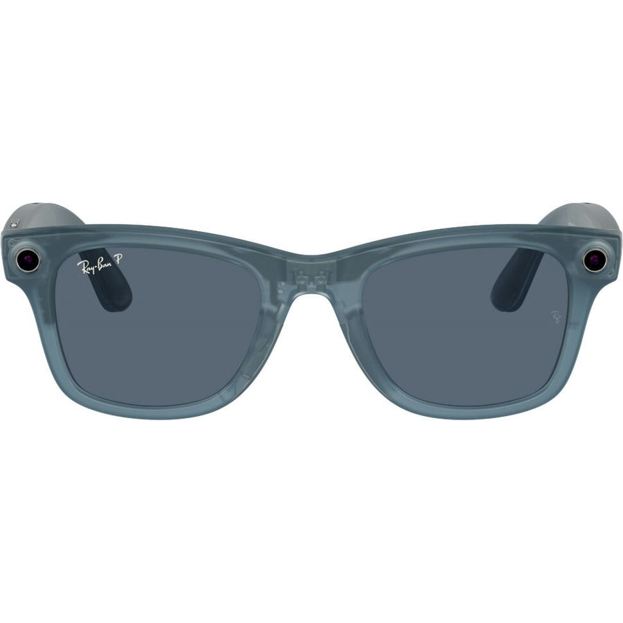Умные очки Ray-Ban Wayfarer Matte Jeans/Polar Dusty Blue (RW4006)