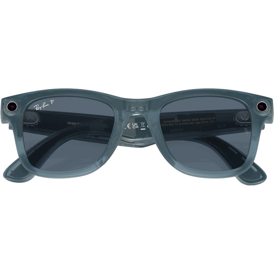 Умные очки Ray-Ban Wayfarer Matte Jeans/Polar Dusty Blue (RW4006)