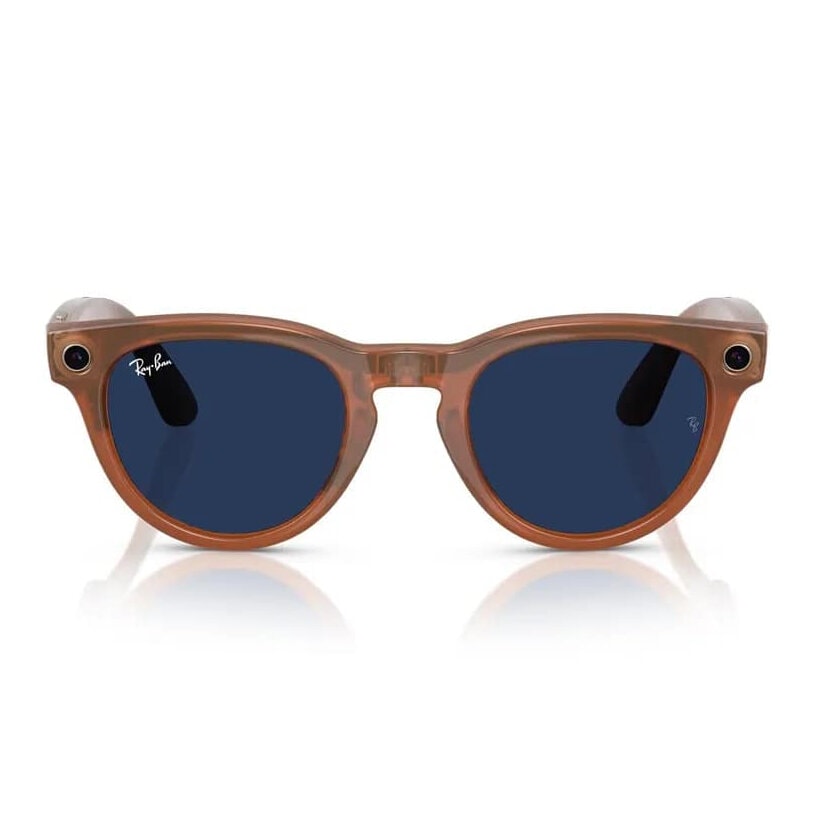 Умные очки Ray-Ban Headliner Caramel/Sapphire Transitions (RW4009)
