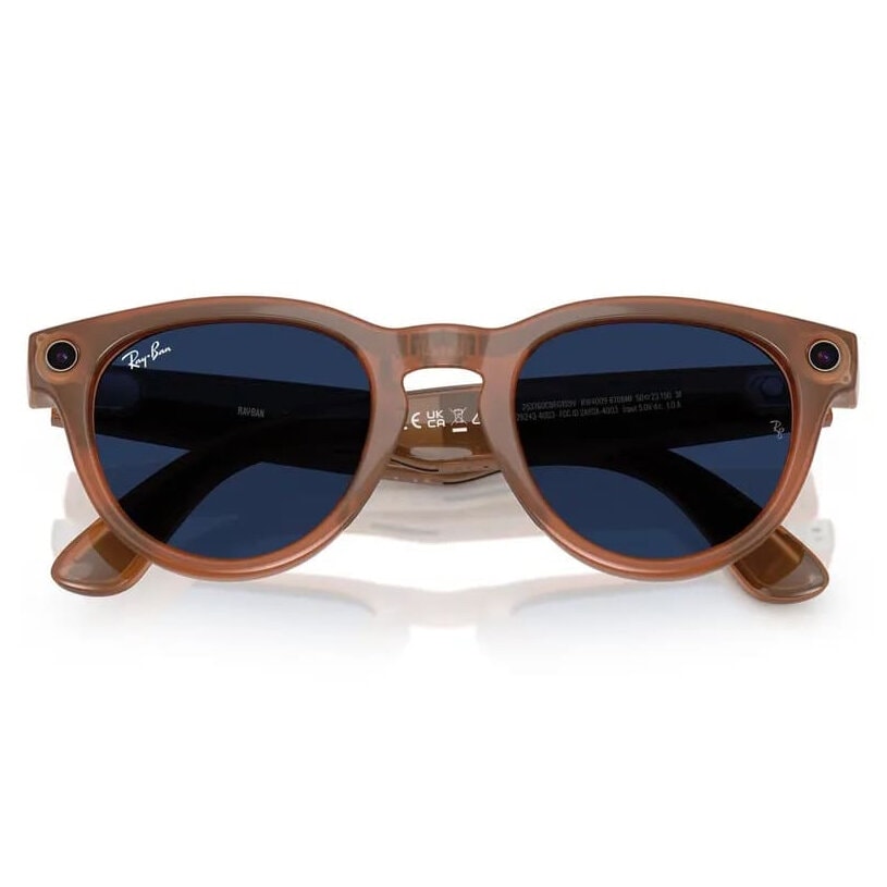 Умные очки Ray-Ban Headliner Caramel/Sapphire Transitions (RW4009)