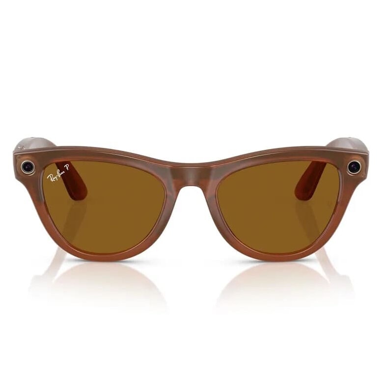 Умные очки Ray-Ban Skyler Shiny Caramel/Polar Brown (RW4010)