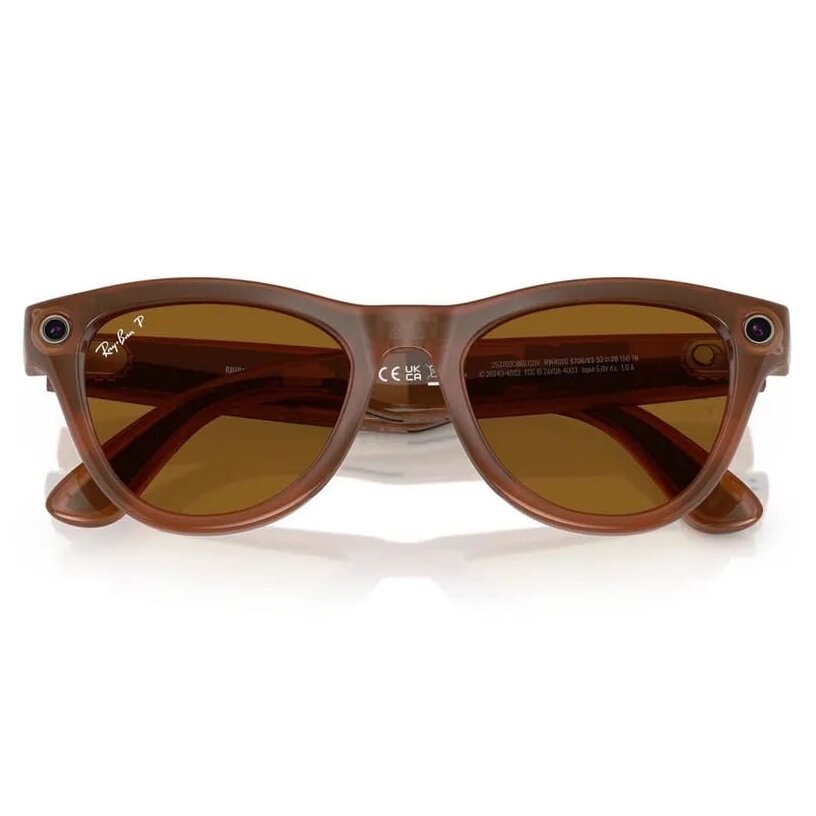 Умные очки Ray-Ban Skyler Shiny Caramel/Polar Brown (RW4010)