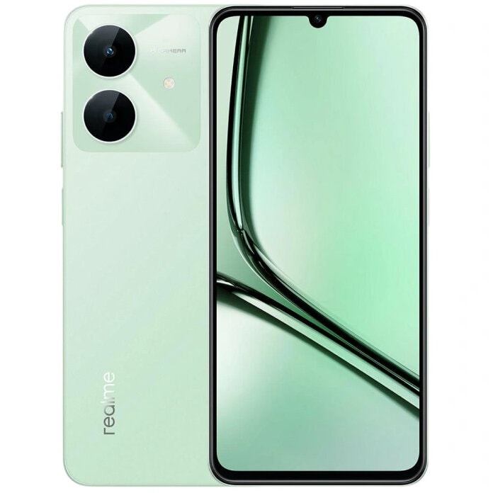 Смартфон realme Note 60X 4/128GB Зеленый (Wilderness Green)