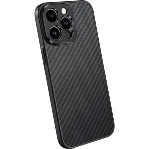 Чехол защитный углеродное волокно для iPhone 16 Pro Черный