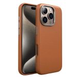 Чехол защитный искусственная кожа для iPhone 16 Pro Max Коричневый