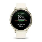 Умные часы Garmin Venu 4 41mm Lunar Gold with Bone Silicone Band (010-03013-00)
