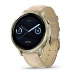 Умные часы Garmin Venu 4 41mm Lunar Gold with Bone Silicone Band and Light Sand Leather Band (010-03013-03)