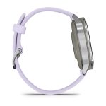 Умные часы Garmin Venu 4 41mm Silver with Periwinkle Silicone Band (010-03013-01)