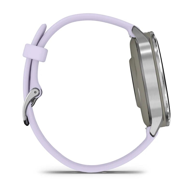 Умные часы Garmin Venu 4 41mm Silver with Periwinkle Silicone Band (010-03013-01)