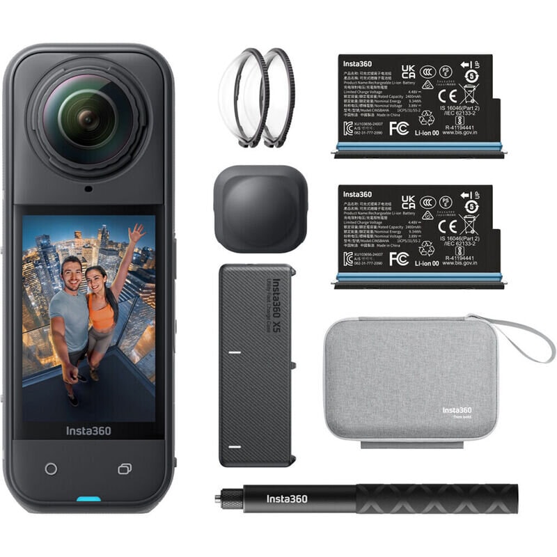 Экшн-камера Insta360 X5 Essentials Bundle Черный (Midnight Black)