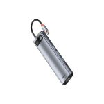 Стыковочная станция Baseus Metal Gleam Series 11 в 1 Multifunctional Type-C HUB Docking Station (CAHUB-CT0G) Серый
