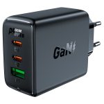 Сетевое зарядное устройство ACEFAST A41 65W GaN USB-C+USB-C+USB Черный