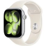 Умные часы Apple Watch Series 11 46mm Silver Aluminum Case with Light Blush Sport Band (M/L)
