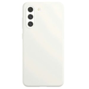 Чехол защитный VLP Liquid Silicone Case Soft Touch для Samsung Galaxy S21 FE Белый